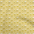 thumbnail image 1 of oneOone Polyester Spandex Light Yellow Fabric Santa Claus With Hearts Fabric For Sewing Printed Craft Fabric By The Yard 56 Inch Wide, 1 of 4