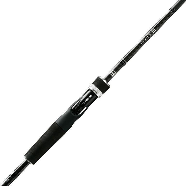 13 Fishing 1130213 7 ft. 3 in. Fate Medium Casting Rod, Black 