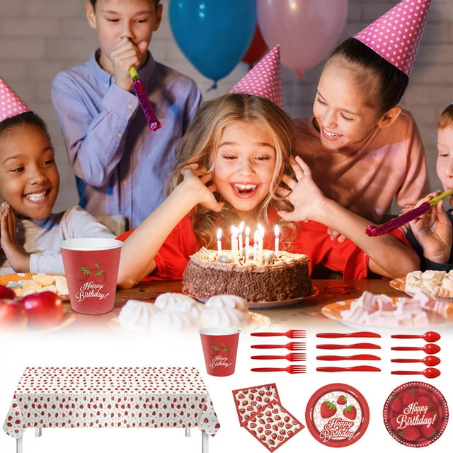 Tyidzon 16 Assiettes en Papier 7 Pouces Assiettes Jetables Résistantes pour Fêtes d'Anniversaire