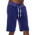 thumbnail image 2 of 9 Crowns Men's TR William Fleece Casual Shorts (Purple, Medium), 2 of 4