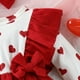 thumbnail image 3 of Gibobby Pañalero de algodón Bebé Niñas Manga Larga Volantes Día de San Valentín Amor Impresiones Faldas Recién Nacido Monos Bowknot Diademas Trajes(Rojo, 0-3 Meses), 3 of 5