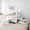 thumbnail image 6 of Manfei Jungle Panda 7 Pieces Bedding Comforter Set,Rustic Plant Leaf Full Bedding Set,Zoo Elephant Zebra Fitted Sheet Flat Sheet For Teens,Luxury Bedroom Decor Reversible, 6 of 8