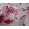 thumbnail image 4 of oneOone Silk Tabby Light Gray Fabric Flower & Leaves Watercolor Sewing Material Print Fabric By The Yard 42 Inch Wide, 4 of 4