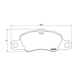 thumbnail image 4 of Brembo Brake Pad P65019 FMSI Number D1389-8498; Low-Metallic; Set Of 4, 4 of 4