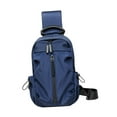 thumbnail image 3 of yuksok Men Chest Bag Casual Waterproof Crossbody Bag for Climbing Traveling Walking Blue, 3 of 9