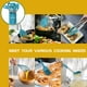 thumbnail image 4 of Juego de utensilios de cocina Umite Chef Silicone, 15 unidades con soporte, color azul, 4 of 7