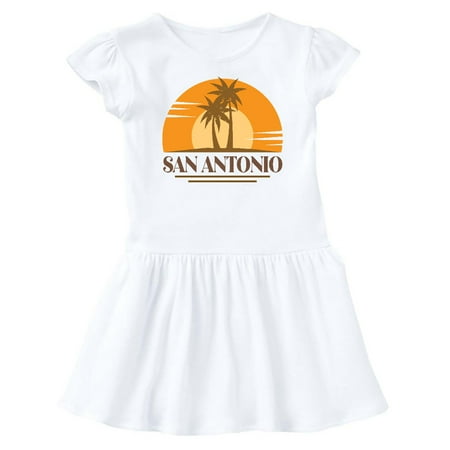 

Inktastic San Antonio Retro Sunset Gift Baby Girl Dress
