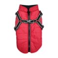thumbnail image 2 of 1pc Waterproof & Windproof & Warm Pet Jacket With Zipper & Reflective Strips & Chest Back Strap For Cats And Dogs Outdoor Coat, 2 of 4