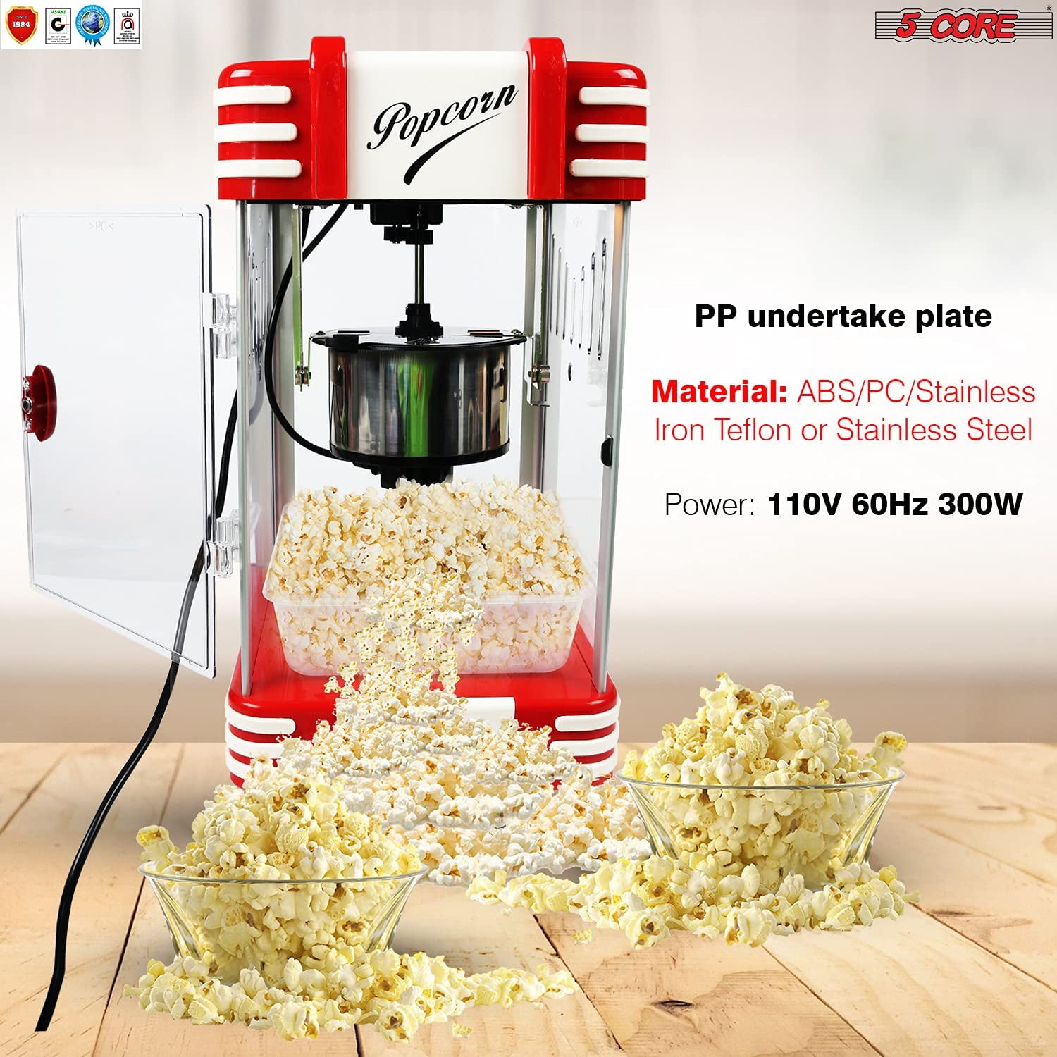 Commercial Popcorn Machine Also used in Home; Party; Movie Theater Style 8  oz. Ounce Antique 300 Watts…