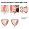 thumbnail image 4 of BIRLON 30th Birthday Decorations, Women Birthday Party Supplies, Happy Birthday Banner, Rose Gold Balloon, Green Balloon, Heart Balloon, Paper Pom Poms, Birthday Balloon Garland Arch Kit(Rose Gold), 4 of 5