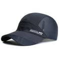 thumbnail image 2 of AYYUFE Men Baseball Hat Hollow Out Lightweight Mesh Sun Protection Summer Hat for Running, 2 of 8