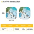 thumbnail image 6 of Binienty Sea Turtle Car Windshield Sunshade Tropical Palm Tree Sunny Beach Auto Sun Visors UV Protection Car Sun Shade Windshield Blocker Removable Automotive Accessories, 6 of 8