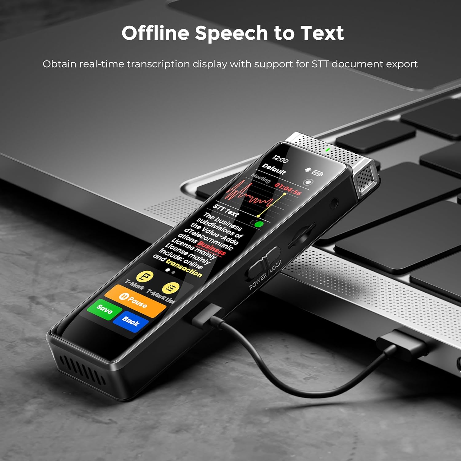 Innioasis R1 136GB Digital Voice Recorder with AI Transcription photo 7
