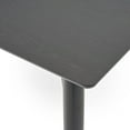 thumbnail image 4 of 67.5" Black Contemporary Handcrafted Rectangular Dining Table, 4 of 7