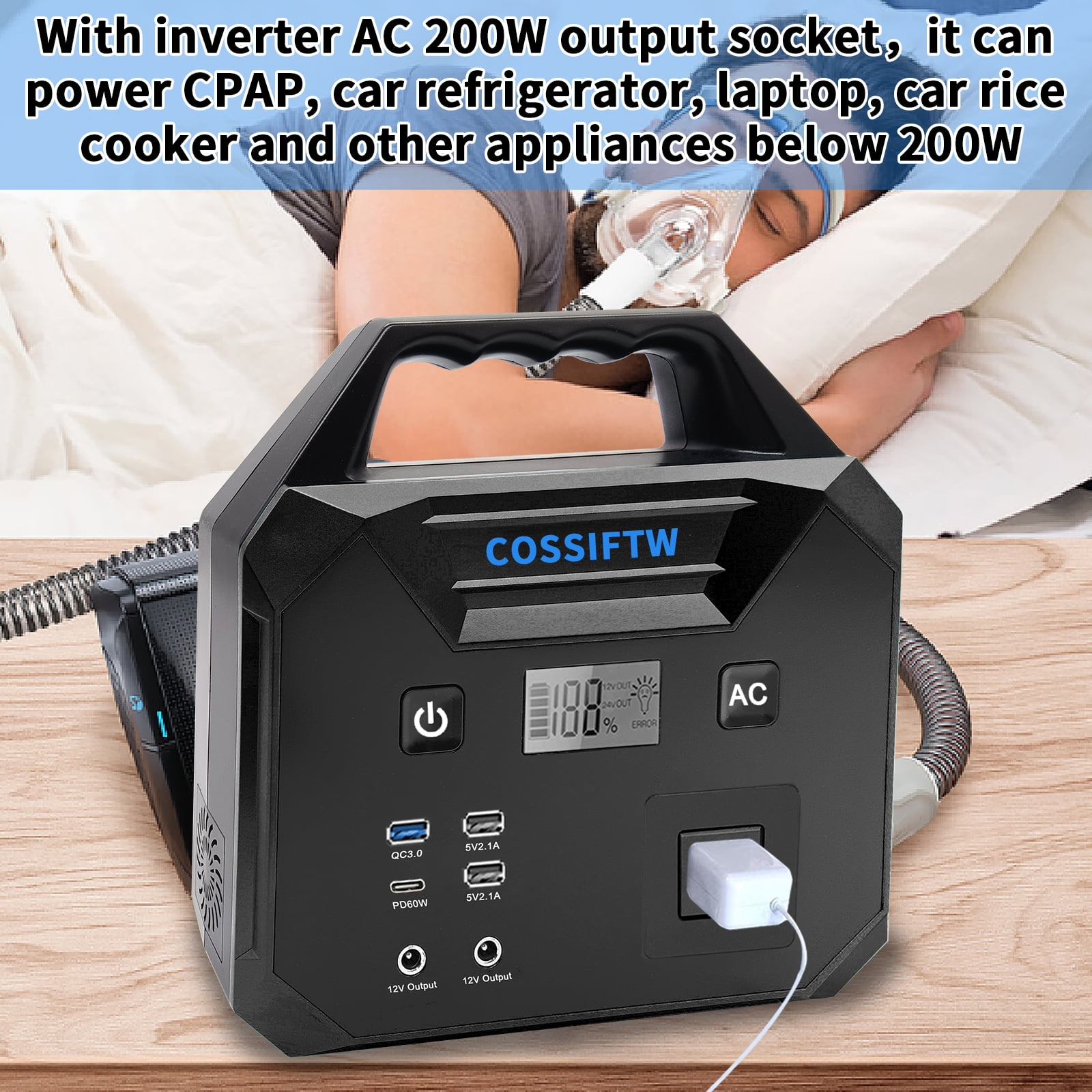 COSSIFTW 10000A Jump Starter for All 12V Gas & up to 15L Diesel Engine for Truck RV Yacht Lawn Mower Mining Truck Farm Vehicle
