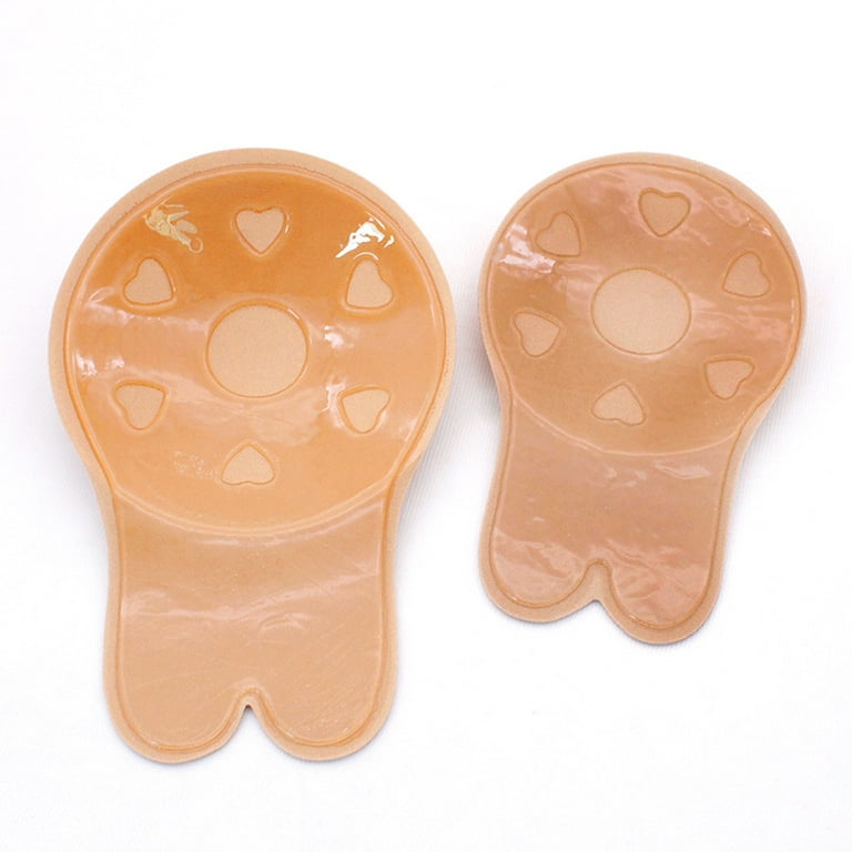 1 Pair Women Rabbit Ears Silicone Adhesive Stick on Gel Push-Up Bras  Backless Strapless Invisible Bra 