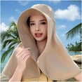 thumbnail image 6 of LADIGASU Full Face Shoulder And Neck Hat Integrated Sunscreen Shawl Summer Fisherman Hat Oversized Sun Hat Cycling Sun Hat, 6 of 6
