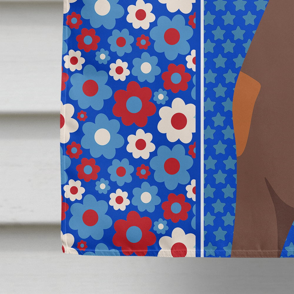 thumbnail image 4 of Natural Ear Red and Tan Doberman Pinscher USA American Flag Canvas House Size, 4 of 5