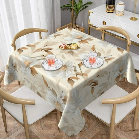 

General Floral Print Square Decorative Tablecloth 60x60
