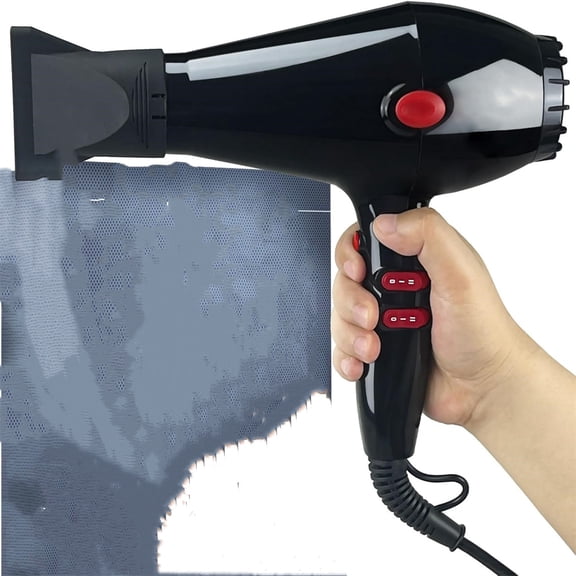 Super Fast Drying Hair Dryer, 2200W Professional Salon Blow Dryer, 2 Concentrator Nozzles,Black