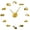 Gold,27inch, variant on Excavator Modern DIY Giant Wall Clock Heavy Equipment Architecture Operator Machine Construction Office Art Work Vehicles Watch(Silver,37inch)
