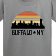 thumbnail image 4 of Inktastic Buffalo New York Skyline Retro Youth T-Shirt, 4 of 5