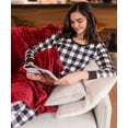 thumbnail image 3 of Ekouaer Womens Pajamas Sets Long Sleeve Tops with Jogger Pants Soft Pjs Lounge Set Outfits with Pockets, 3 of 4