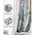 thumbnail image 6 of Gnomes Easter Blackout Curtains 45 Inches Long, Kitchen Black Out Window Treatments, Eggs Botanical Carrot Pastoral Thermal Insulated Lined Drapes for Small Window with Grommet 42"x45", 6 of 8