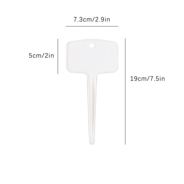 CEHVOM Flower Inserting Ground Card Gardening Label Plant Name Waterproof Sign Plate 12PC Clearance