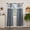 Denim Blue, variant on VHC Brands Sawyer Mill Charcoal Farmhouse Curtains for Kitchen Window Topper Linen Plaid Striped Patchwork Ruffled Light Filtering (Valance 19x72)
