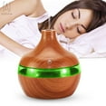 thumbnail image 2 of Gustave 300ml LED Cool Mist Humidifier Aromatherapy Essential Oil Diffuser Color Change Ultrasonic Wood Grain for Office Home Bedroom Car, 2 of 9