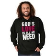 thumbnail image 5 of Christian Faith Gods Love All We Need Hoodie Sweatshirt Women Men Brisco Brands S, 5 of 6