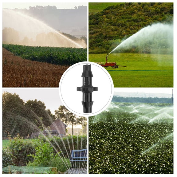 FUEENIRVA 100PCS Leakproof Plastic Barbed Hose Connectors for Irrigation, Industrial Ventilation & Water System Fittings