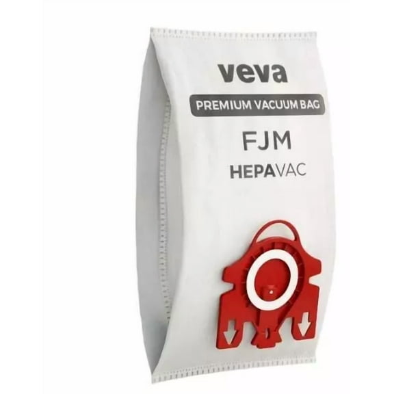 5 Pack Premium Hepavac Cloth Canister Vacuum Bags Designed For Fjm