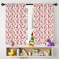 thumbnail image 5 of Blackout Kids Curtains,Pink Cartoon Unicorn Leaf Heart Pattern Childrens Insulated Curtains Set Of 2,Bedroom Essentials,Toddler Room Decor 42"x54", 5 of 5