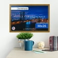 thumbnail image 5 of ArtToFrames 38x26 Inch - 97x66 CM Gold Puzzle Frame for 2000 piece Puzzles.1.50 Inch Custom Wood Puzzle Frames, Antique Gold - Comes with Economy Acrylic, 5 of 6