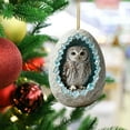 thumbnail image 4 of Fwttom Natural Animal Theme Christmas Ornaments - Cute Little Creature Hanging Christmas Tree Decorations, 2D Flat Small Accessories Xmas Holiday Decor, 4 of 8