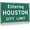 Color 4448, variant on East Houston Metal Tin Sign Interstate 10 Direction Sign Airport Highway Iron Sheet Plaques Bar Club Restaurant Garage Wall Decor 12x16 Inches