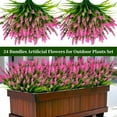 thumbnail image 4 of Artificial Plants Outdoor, 12PCS Lavender Artificial Flowers, UV Resistant Fake Flowers, Faux Flowers for Outdoor Planters for Home Garden Outside Porch Decor, 4 of 6
