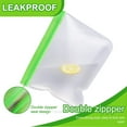 thumbnail image 5 of Reusable Food Storage Bags - 12 Count BPA Free Reusable Freezer Bags (2 Gallon & 5 Sandwich & 5 Snack Size Bags) Leak Proof Freezer Safe Bag for Meat Fruit Vegetable, 5 of 9