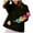 Black, variant on Women's Bow Sequin Long Sleeve Hoodie Ladies Zipper Hoodies