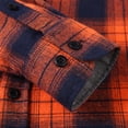thumbnail image 4 of qolati Mens Flannel Plaid Shirts Classic Long Sleeve Button Down Henleys Blouse Regular Fit Casual Shirt Jacket Tops, 4 of 7