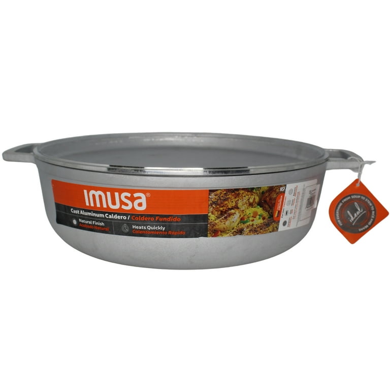 17.9 qt. Cast Aluminum Caldero with Natural Finish 17.9 qt. Cast Aluminum Caldero with Natural Finish