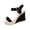 Summer Shoes # Black, variant on Espadrille Wedge Sandals for Women Open Toe Ankle Strap with Buckle Suede Straps Jute Wrapped Summer Dressy Casual Everyday Footwear Ladies Travel Resort