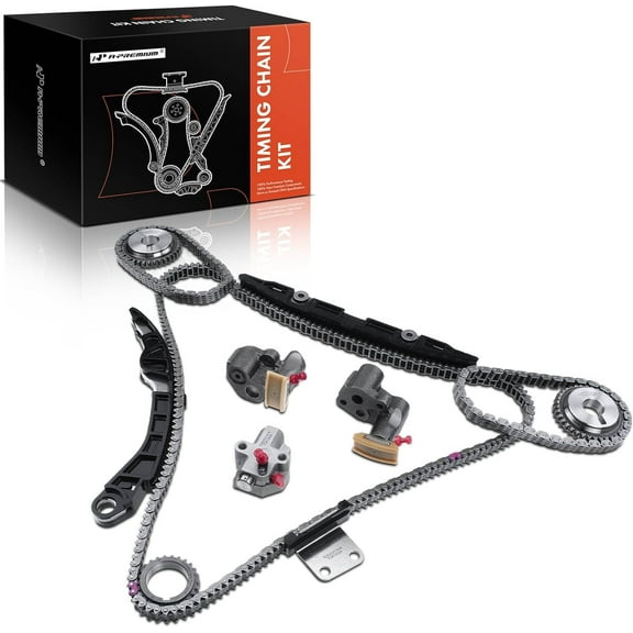A-Premium Engine Timing Chain Kit Compatible with Nissan Altima Maxima 2002-2003 Murano 2003-2007 350Z INFINITI G35 2003-2005 FX35 2003-2007 12-PC Set