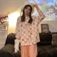 thumbnail image 1 of Pajamas Women's Spring and Autumn Long Sleeve 2024 New Cotton Sweet Hello Kitty Han Fan Girls' Home Clothes suit, 1 of 5