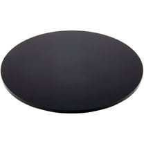 Plymor Black Acrylic Round Standard-Edge Display Base, 8" W x 8" D x 0.25" H