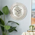 thumbnail image 2 of DecMode 24" Silver Aluminum Wall Clock, 2 of 13