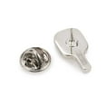 thumbnail image 4 of Pickleball Racket Silver Lapel Pin, 4 of 4