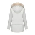 thumbnail image 4 of Women's Waterproof Parka Winter Outerwear Jacket Soft Warm Windbreak Snow Coat Long Down Alternative Puffer, 4 of 6